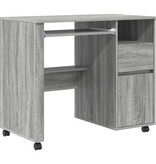 VidaXL Grijs Computerbureau Grijs Sonoma Geengineerd Hout Medium