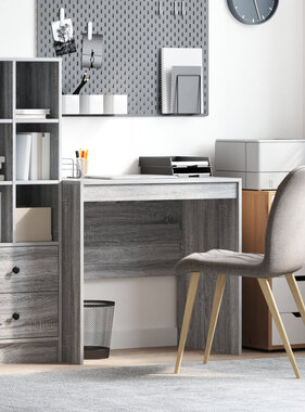 VidaXL Bureau Grijs Sonoma 80x50x76 cm Bewerkt hout
