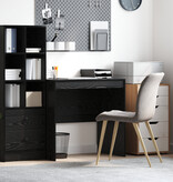 VidaXL Bureau Zwart Eiken 80x50x76 cm Hout