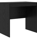 VidaXL Bureau Zwart Eiken 80x50x76 cm Hout