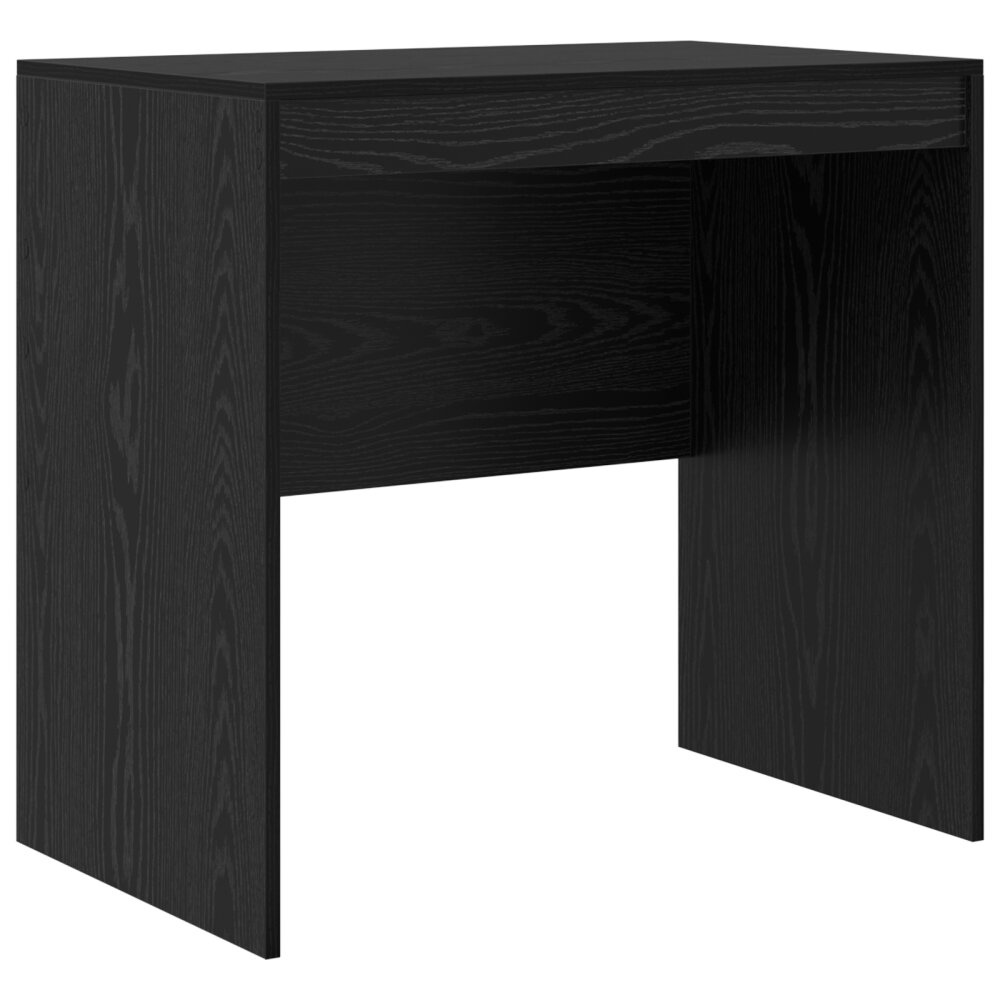 VidaXL Bureau Zwart Eiken 80x50x76 cm Hout