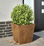 VidaXL Plantenbak 40x40x40 cm weervast staal