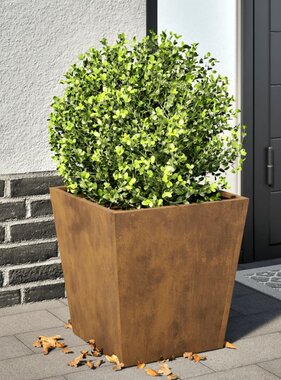 VidaXL Plantenbak 40x40x40 cm weervast staal