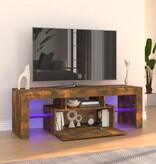 VidaXL Tv-meubel met LED-verlichting 120x35x40 cm gerookt eikenkleurig