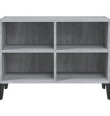 VidaXL Tv-meubel met metalen poten 69,5x30x50 cm grijs sonoma eiken