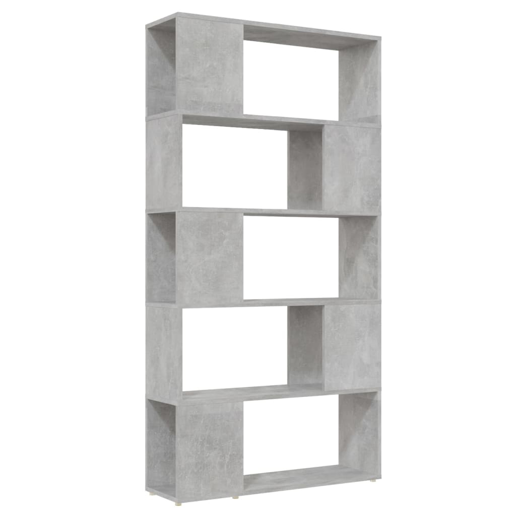 VidaXL Boekenkast/kamerscherm 80x24x155 cm bewerkt hout betongrijs