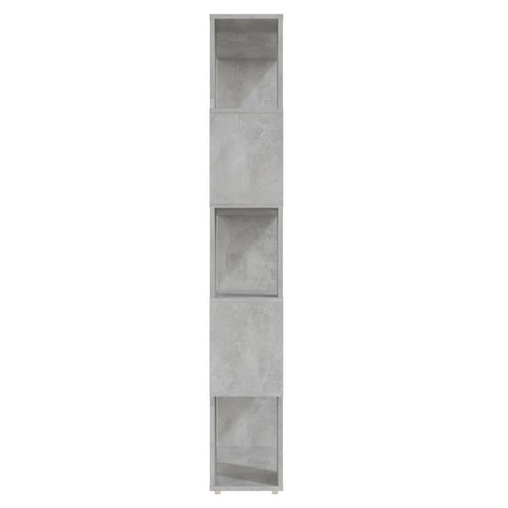 VidaXL Boekenkast/kamerscherm 80x24x155 cm bewerkt hout betongrijs