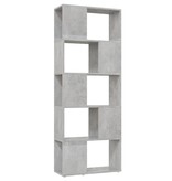 VidaXL Boekenkast/kamerscherm 60x24x155 cm betongrijs