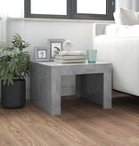 VidaXL Salontafel 50x50x35 cm bewerkt hout betongrijs