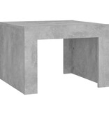 VidaXL Salontafel 50x50x35 cm bewerkt hout betongrijs