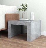 VidaXL Salontafel 50x50x35 cm bewerkt hout betongrijs