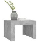 VidaXL Salontafel 50x50x35 cm bewerkt hout betongrijs