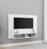 VidaXL Tv-wandmeubel 120x23,5x90 cm bewerkt hout wit