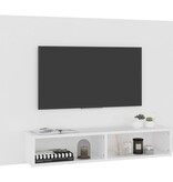 VidaXL Tv-wandmeubel 120x23,5x90 cm bewerkt hout wit