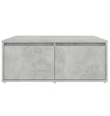 VidaXL Salontafel 80x80x31 cm bewerkt hout betongrijs
