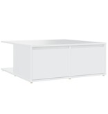 VidaXL Salontafel 80x80x31 cm bewerkt hout wit