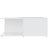 VidaXL Salontafel 80x80x31 cm bewerkt hout wit