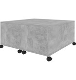 VidaXL Salontafel 75x75x38 cm bewerkt hout betongrijs