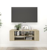 VidaXL Tv-wandmeubel 102x35x35 cm bewerkt hout sonoma eikenkleurig