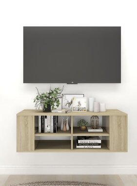 VidaXL Tv-wandmeubel 102x35x35 cm bewerkt hout sonoma eikenkleurig