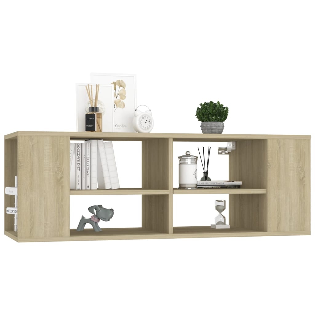 VidaXL Tv-wandmeubel 102x35x35 cm bewerkt hout sonoma eikenkleurig