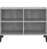 VidaXL Tv-meubel met metalen poten 69,5x30x50 cm betongrijs