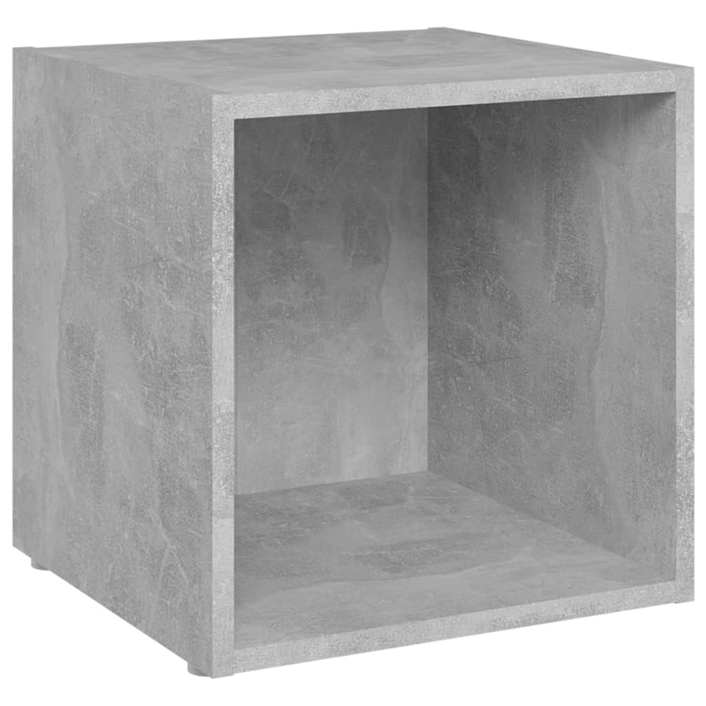 VidaXL Tv-meubelen 2 st 37x35x37 cm bewerkt hout betongrijs