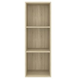 VidaXL Tv-wandmeubel 37x37x107 cm bewerkt hout sonoma eikenkleurig