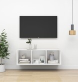 VidaXL Tv-wandmeubel 37x37x107 cm bewerkt hout wit