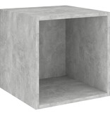 VidaXL Wandkast 37x37x37 cm bewerkt hout betongrijs