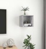 VidaXL Wandkast 37x37x37 cm bewerkt hout betongrijs