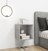 VidaXL Wandkast 37x37x37 cm bewerkt hout betongrijs