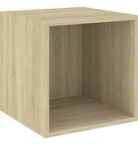 VidaXL Wandkast 37x37x37 cm bewerkt hout sonoma eikenkleurig