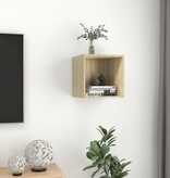 VidaXL Wandkast 37x37x37 cm bewerkt hout sonoma eikenkleurig