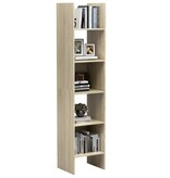 VidaXL Boekenkast 40x35x180 cm bewerkt hout sonoma eikenkleurig
