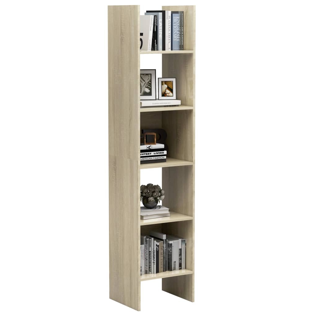 VidaXL Boekenkast 40x35x180 cm bewerkt hout sonoma eikenkleurig