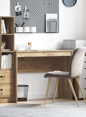 VidaXL Schrijfbureau Artisan eiken Gefabriceerd hout 100 x 40 x 76 cm