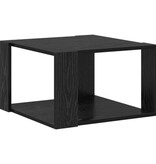 VidaXL Salontafel Zwart Eiken 51,5x51,5x30 cm