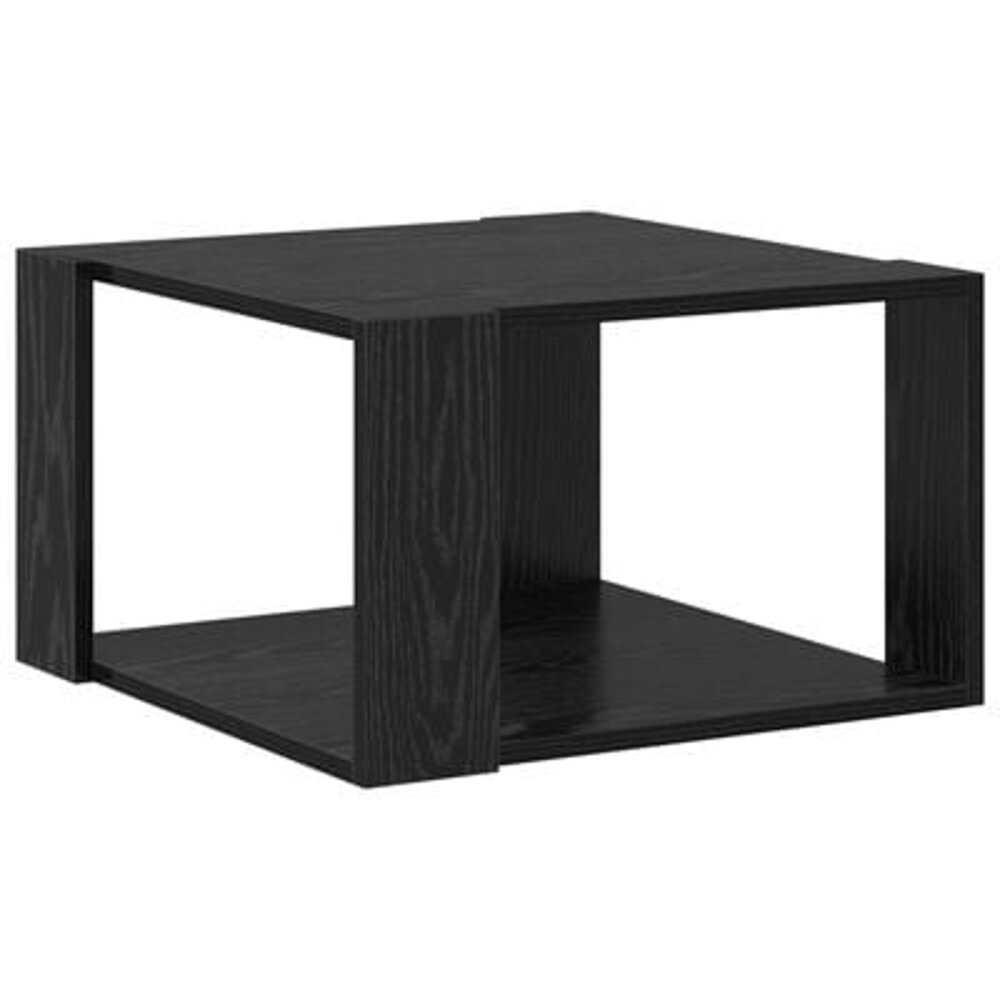 VidaXL Salontafel Zwart Eiken 51,5x51,5x30 cm