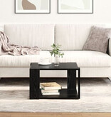 VidaXL Salontafel Zwart Eiken 51,5x51,5x30 cm
