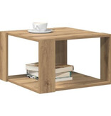 VidaXL Salontafel Massief Eiken 51,5x51,5x30 cm