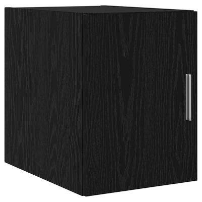 VidaXL Wandkast Zwart Eiken 30x42.5x40 cm Bewerkt Hout