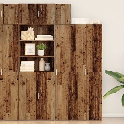 VidaXL Wandkast Oude Hout 30x42,5x40 cm Gelaagd Hout