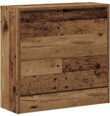 VidaXL Schoenkast Oud Hout 60x21x57 cm Gelaagd Hout