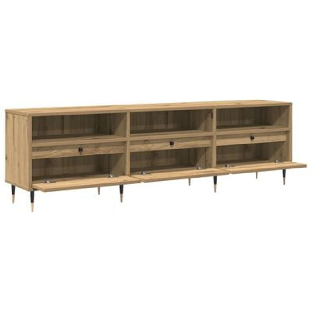 VidaXL TV Kast Ambachtelijk Eiken 150x30x44.5 cm Geengineerd Hout