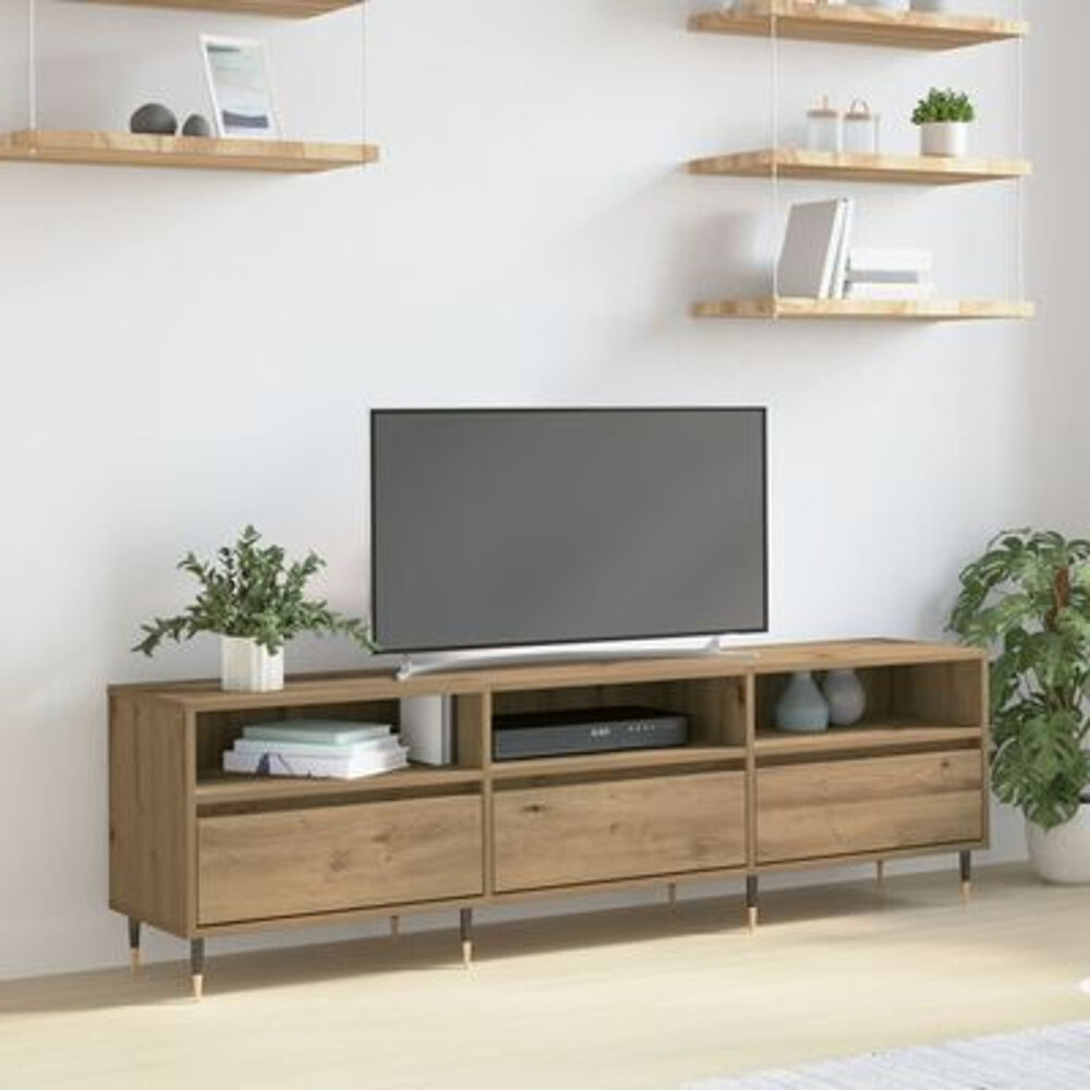 VidaXL TV Kast Ambachtelijk Eiken 150x30x44.5 cm Geengineerd Hout