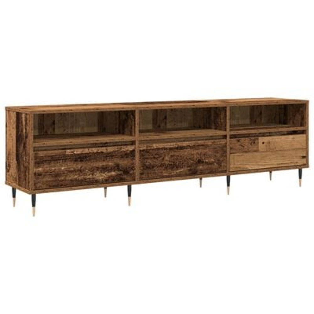 VidaXL TV-meubel Oude Hout 150x30x44,5 cm Gefabriceerd Hout