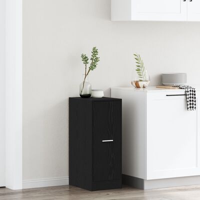 VidaXL Apothekerskast Zwart Eiken 40x41x77,5 cm Bewerkt Hout