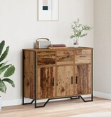 VidaXL Dressoir Oud Hout Eik 97x32,5x74,5 cm Gerecycled Hout