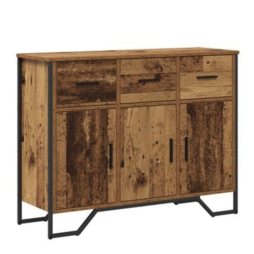 VidaXL Dressoir Oud Hout Eik 97x32,5x74,5 cm Gerecycled Hout
